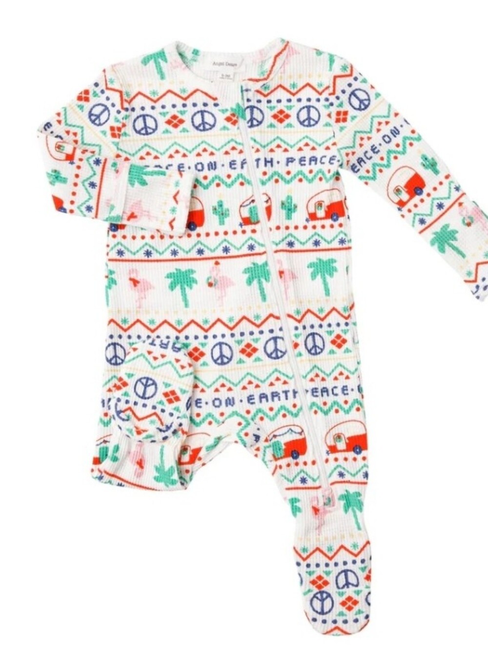 ANGEL DEAR CALIFORNIA FAIR ISLE ZIPPER THERMAL FOOTIE